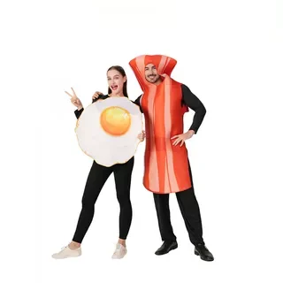 البيض المقلي لحم الخنزير المقدد تأثيري حلي الكبار دور بلانغ مضحك مرحلة الأداء Cisas المرحلة الزي ملابس نسائية عرقية #3