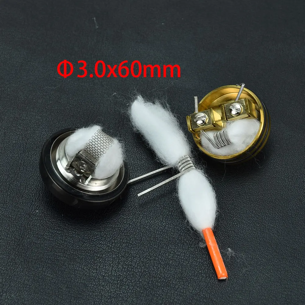 Original Box Cotton Wool 10/50 Pack MTL cottons Organic Prime Bacon 0.26ohm/1.2ohm coils cottons For RDA RTA RBA Coils