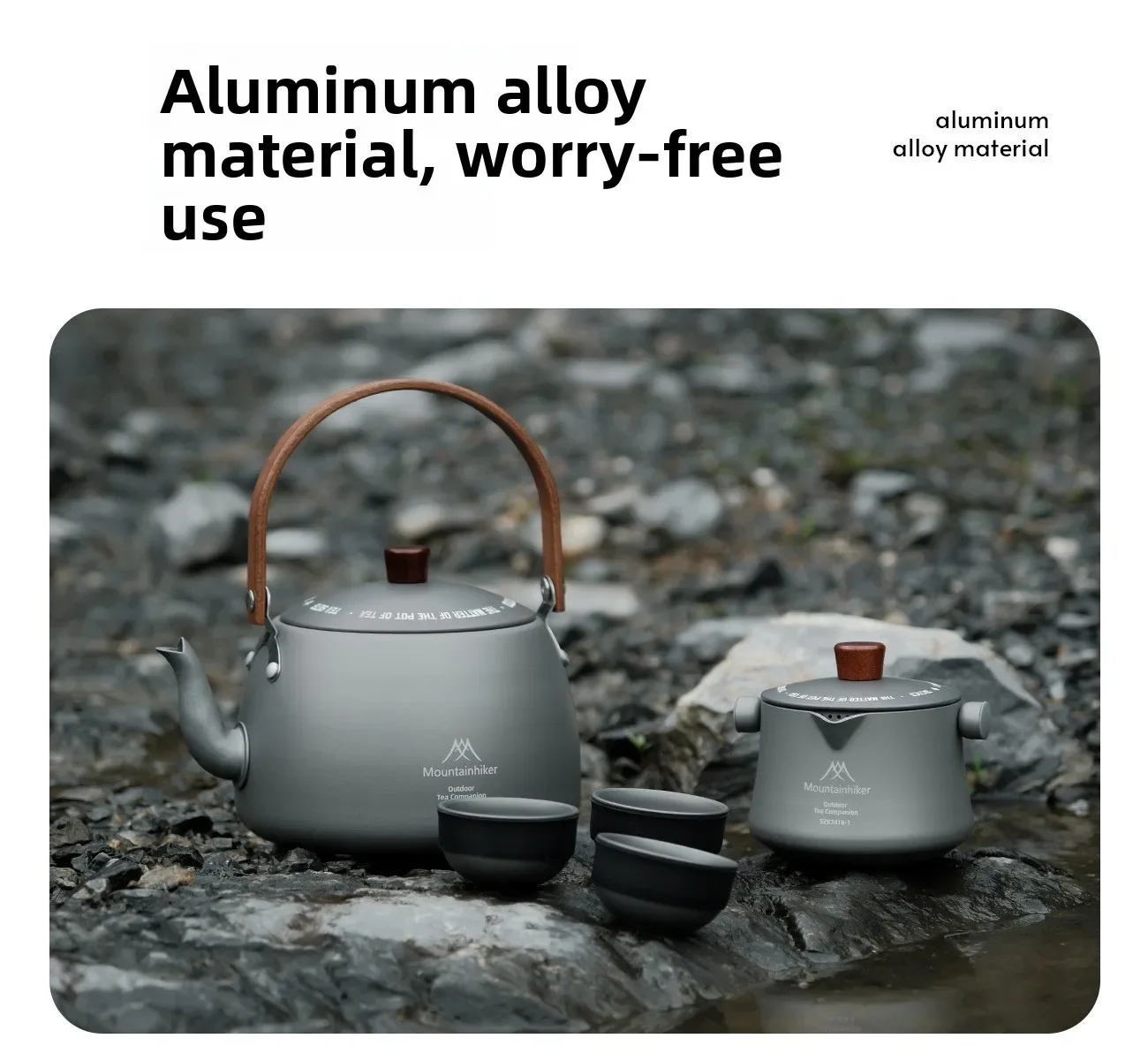 MOUNTAINHIKER Reise-Tee-Set Outdoor Tragbares Mochuan Tee-Set Teefilter Teekanne Teetasse Tee-Zubereitungs-Utensilien Teegeschirr-Sets – Detail 9