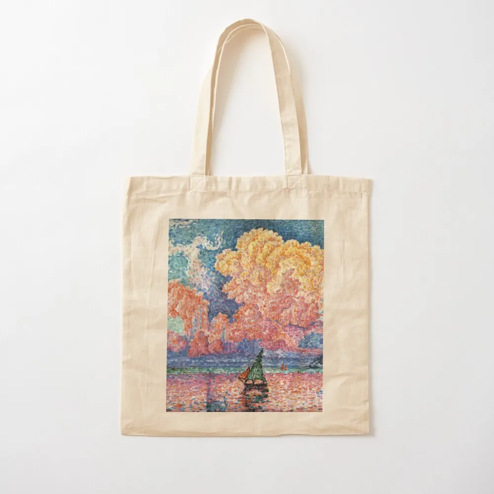 Favourite Artist - Paul Signac - The Pink Cloud Tote Bag hand bags Gift bags Women's bags