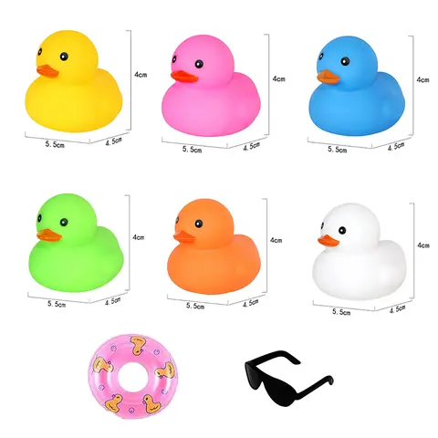 1pcs Rubber Duck Floating Squeaky Duckies Gift for Shower Infants Party Decoration