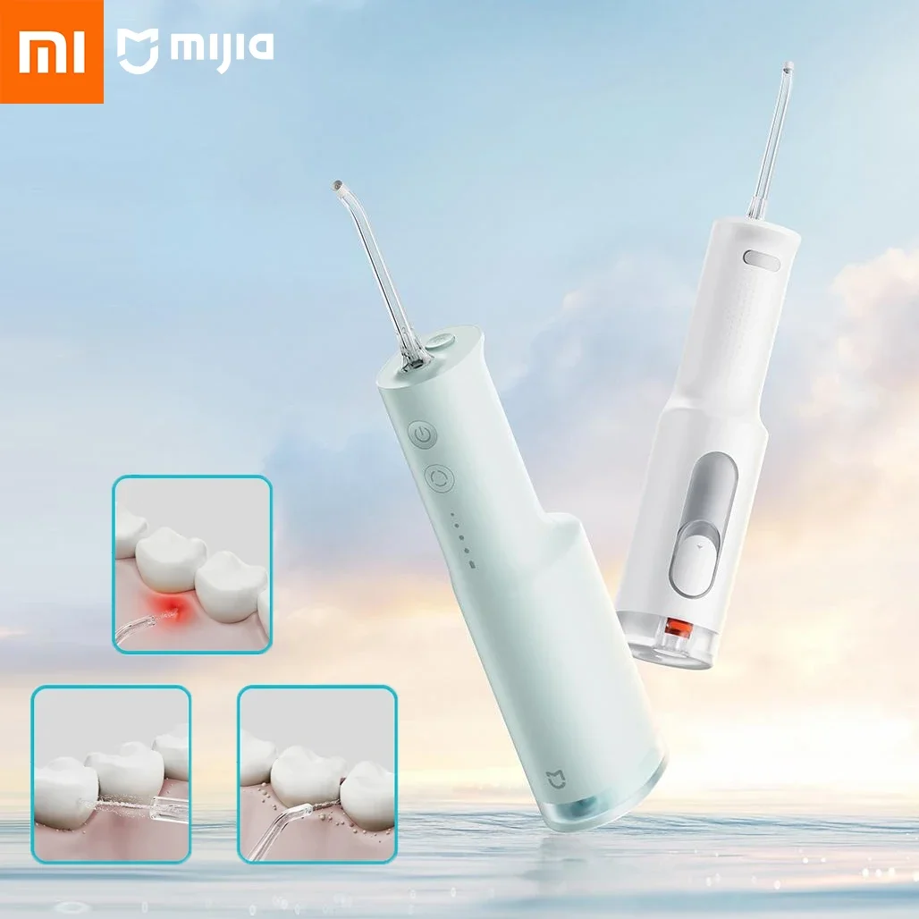 Xiaomi Mijia الكهربائية عن طريق الفم الري F300 الأسنان المياه النفاثة المحمولة قوية اختيار جهاز تنظيف الأسنان تبييض الأسنان الأنظف تنظيف الفم