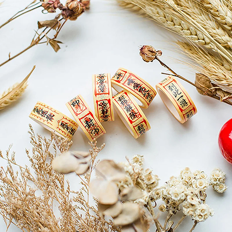 

Креативная руническая бумажная лента, слеза, декоративная лента, наклейка в виде трости, сделай сам, поделки, васи, подарочная упаковка, журнал, винтажный материал