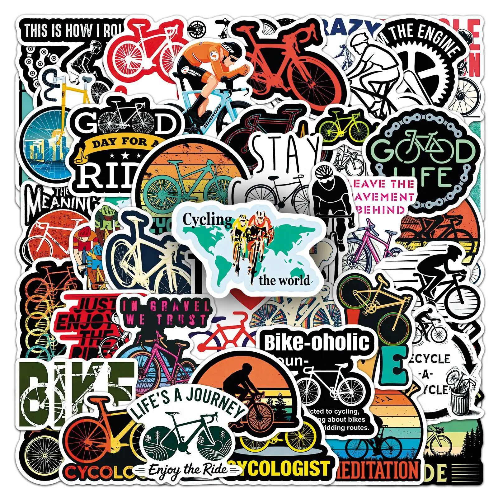 Kids Toys Cycle - 50PCS Adesivi Graffiti per Attività Sportive