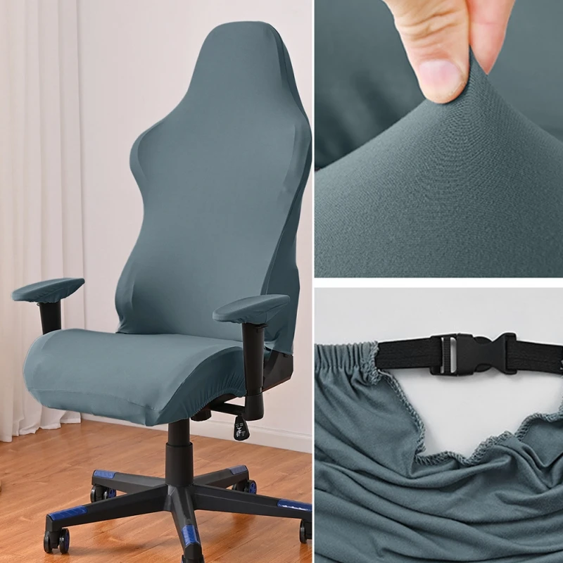 4pcs/set Gaming Chair Covers With Armrest Spandex Splicover Office Seat Cover For Computer Armchair Protector Cadeira Gamer