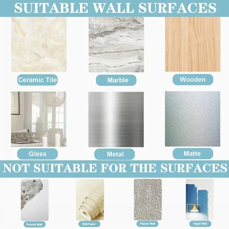 Waterproof and Oilproof Wall Hooks, Sticky Hooks for Kitchen Bathroom Shower Door Outdoor Wall Hanging Door Self-adhesive view 6