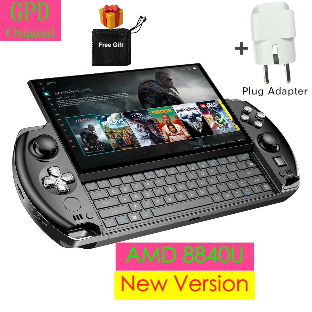 

Ready Stock GPD WIN4 Win 4 2024 AMD 8840U 6Inch Handheld GamePad Tablet WIN10 Systerm Pocket Mini PC Laptop Game Player Console