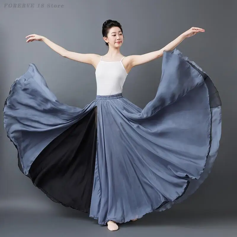 Gonna Lunga da Ballo per Donna, Nuova Gonna da Pratica per Danza Classica, Flamenco e Ballo Latino