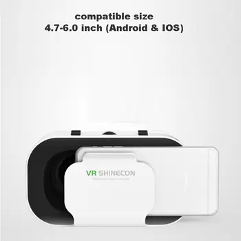 Shinecon VR brýle 3D headset virtuální reality zařízení helma brýle čočky mobilní smartphone chytrý telefon mobilní realita Via VR 8 nejlepší prodej telefony vkworld - №6