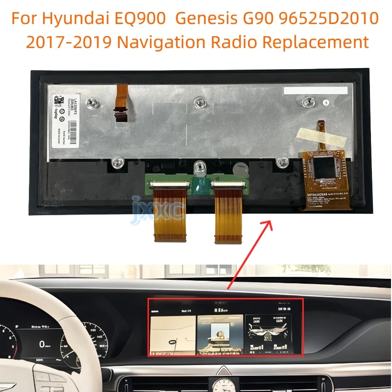 

12.3 inch touch display screen For Hyundai EQ900 Genesis G90 96525D2010 2017-2019 Navigation Radio Replacement