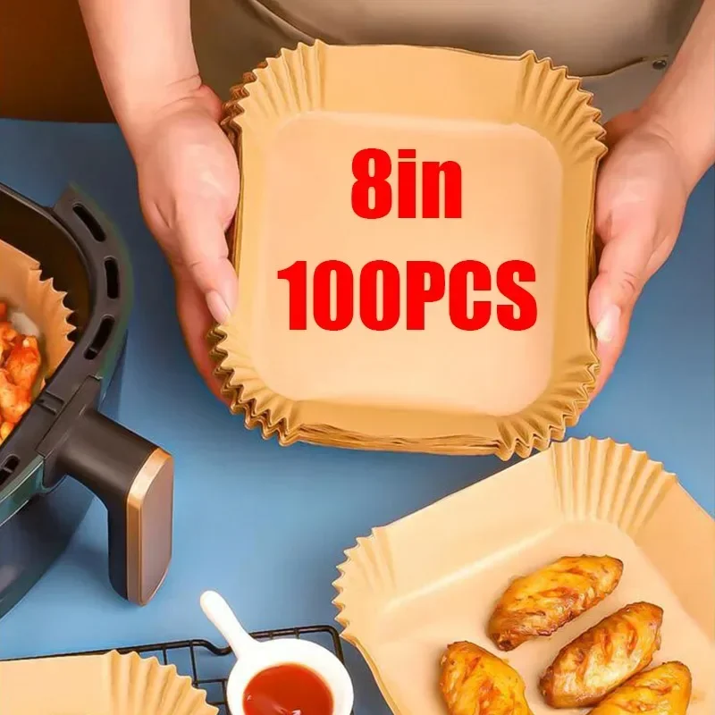 50/100pcs נייר נייר אפייה נייר אניה מטבח תנור סופג נייר אפייה אלומיניום לא מקל נייר אפייה אפייה מחצלת