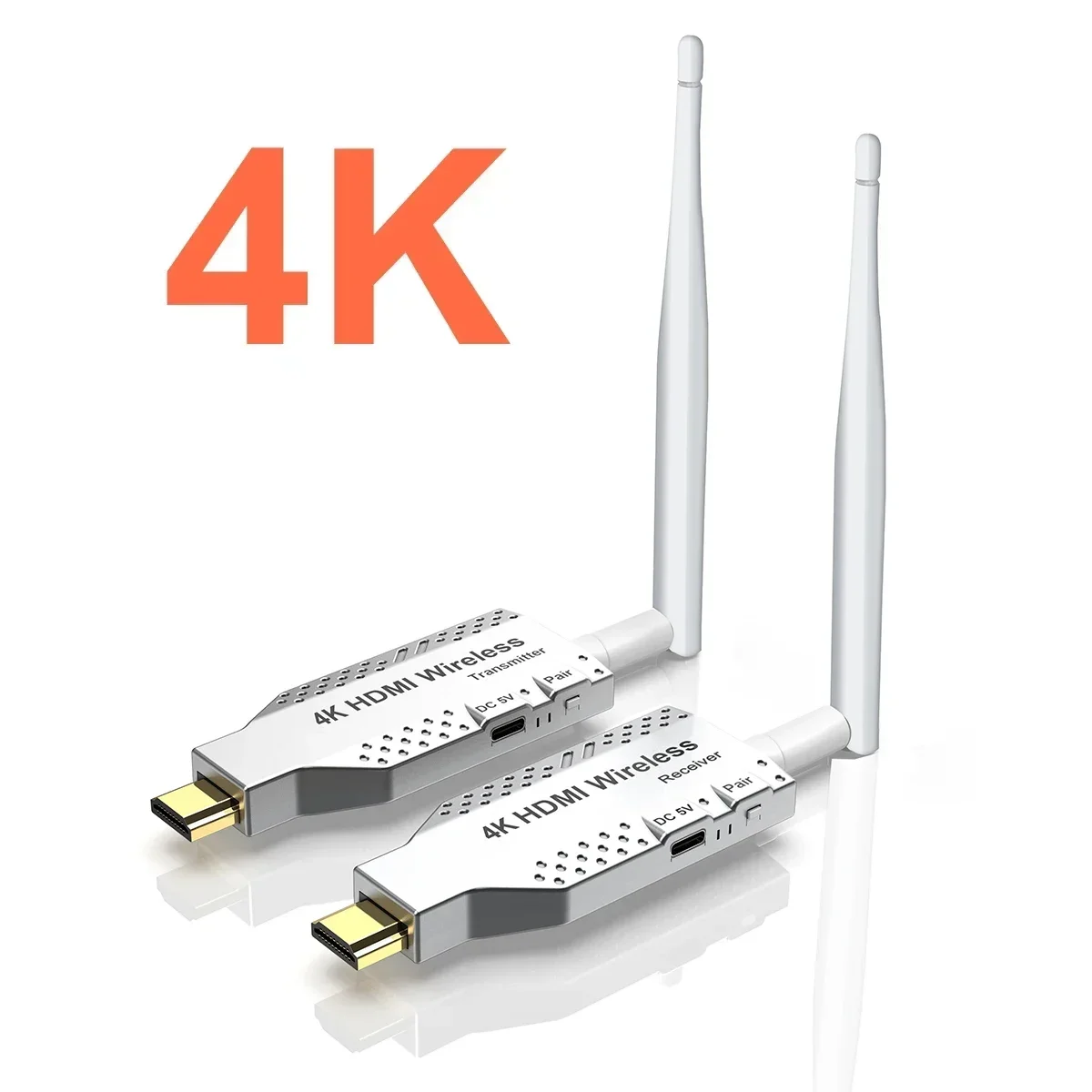 4K Wireless HDMI Extender 50M HDMI Wireless Audio Video Transmitter and Receiver Screen Share Display fr PS4 Camera DVD PC To TV