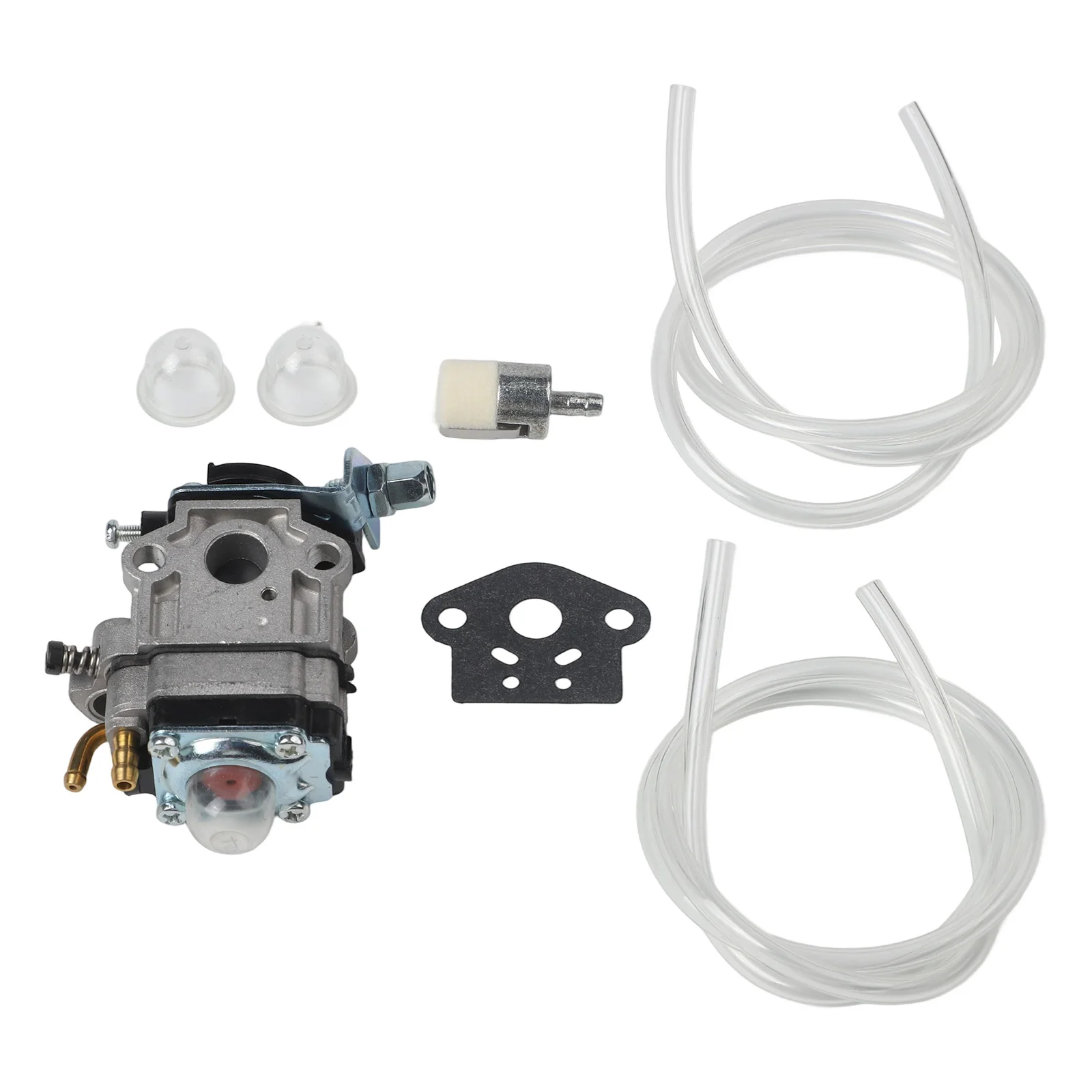 Silver Carburetor Replacement Kit For RBC2510 RBC2500 MS27C LT27 EM2600L With Bulb Fuel Line For Brush Cutter Engine Part