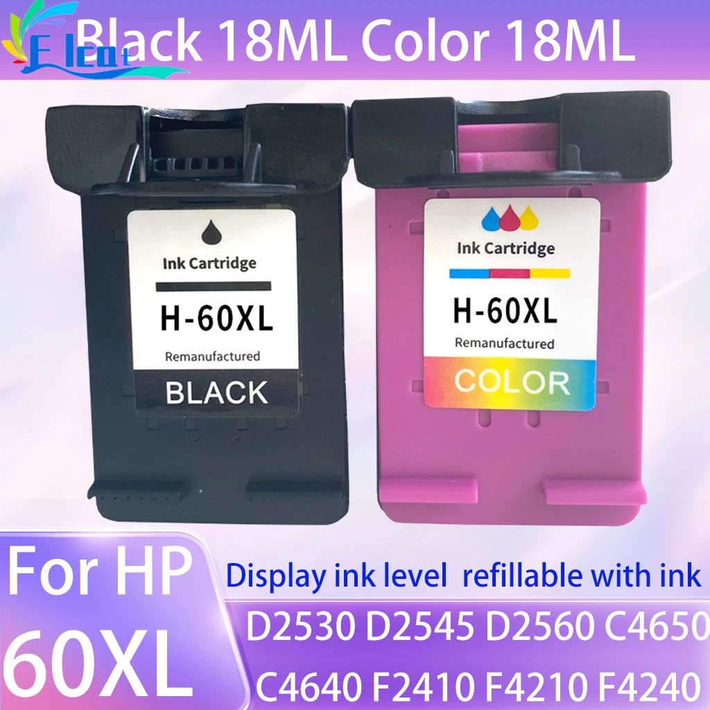 

Для HP 60XL картридж для HP60 HP60XL картридж Deskjet D2530 D2545 D2560 F4288 F4292 F4293 F4210 F4213 картридж принтера