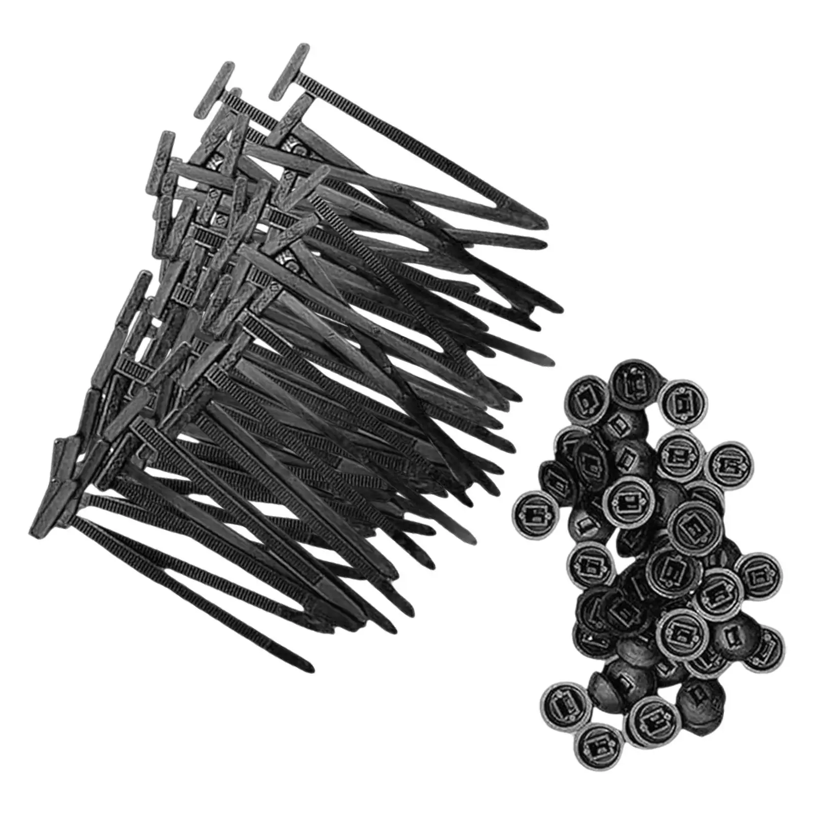 Multipurpose Nylon Cable Tie Buckles Self Locking Zip Straps Universal Organizer Push Mount for Car Garage Equipment Fix