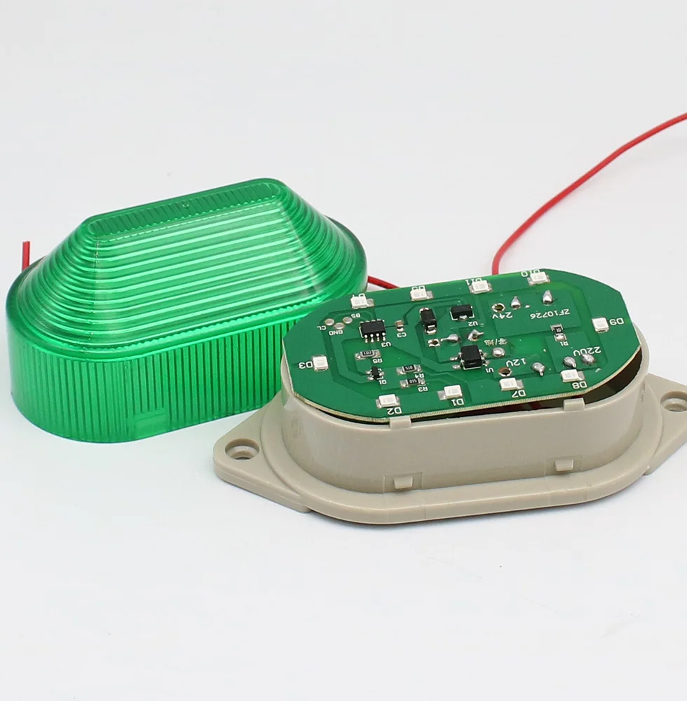 LED-3051 Strobe Signal Warning light 12V 24V 220V Indicator light LED Lamp small Flashing Light Security Alarm