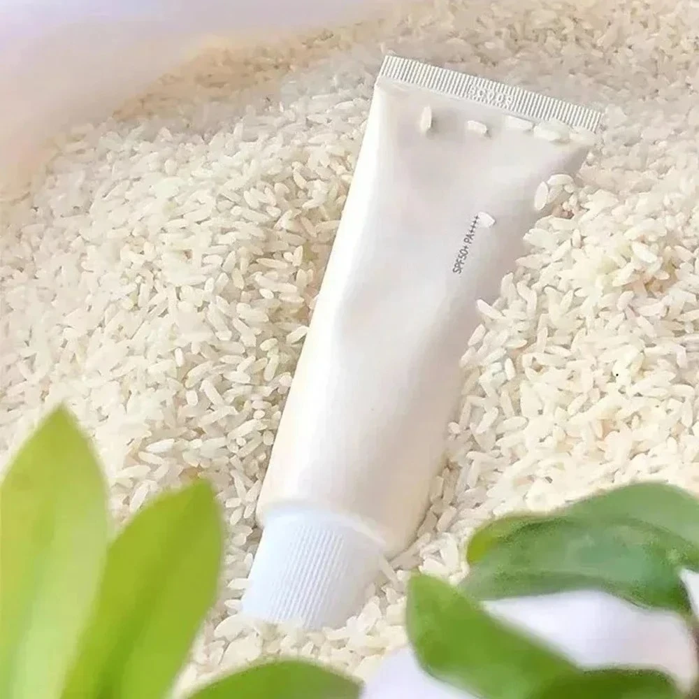 SPF50+ Sunscreen Korean Rice Probiotic Solar Blocker Skin Whitening Cream Anti UV Sun Block Facial Mild Moisturizer Serum 50ml