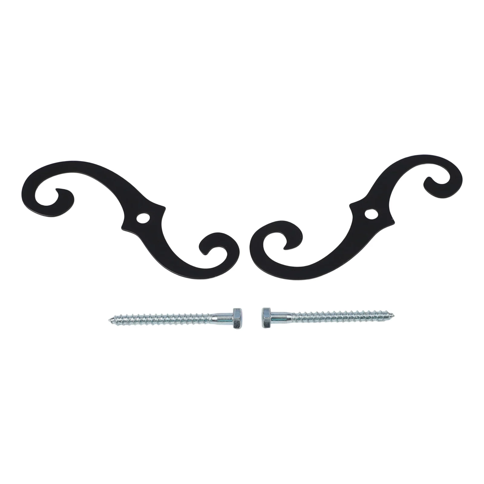 Pengencang Rana Rol Besi Cor Dekoratif Gaya S Tieback Rana Rol Eksternal Tahan Cuaca Dengan Sekrup Pengikat