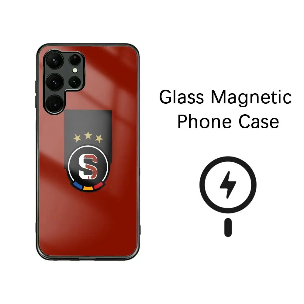 Cool Event FC Sparta Prah Phone Case For Samsung S26 S25 S24 S23 S22 S21 S20 Plus Ultra Note20 Glass Magnetic Case