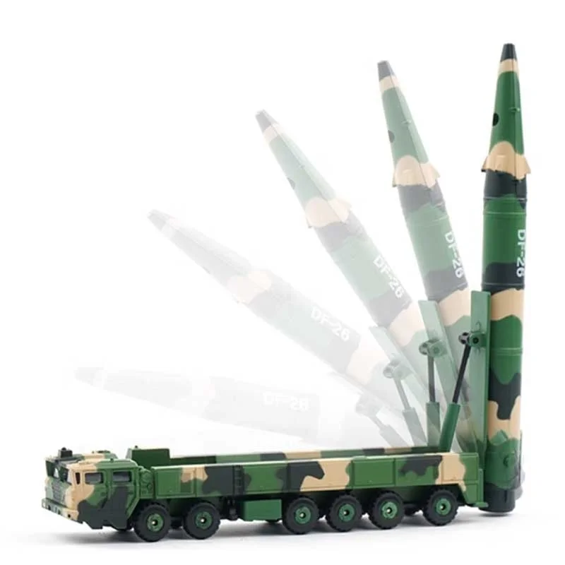 Xcartoys 1/100 G009-1dongfeng 26 Nuclear Often Has A Missile Vehicle Transport Metal Alloy Die-Casting Car Model Boys Toy Gift