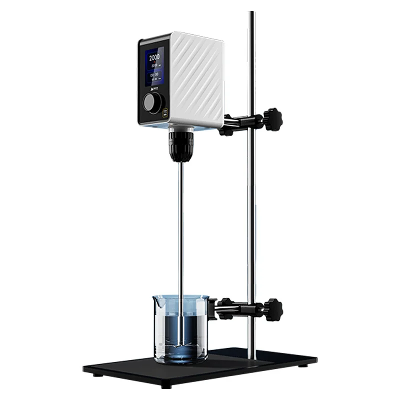 Overhead Electric Laboratory Mixers High Viscosity Mixing Homogenization Paddle Agitator 5L Capacity 200W SUS304 Milling