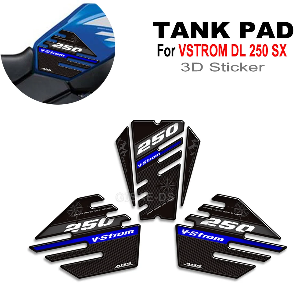 

For Suzuki V-STROM VSTROM V STROM DL 250 SX 250SX Adventure Tank Pad Protector Trunk Luggage Cases Stickers Fuel Oil Kit