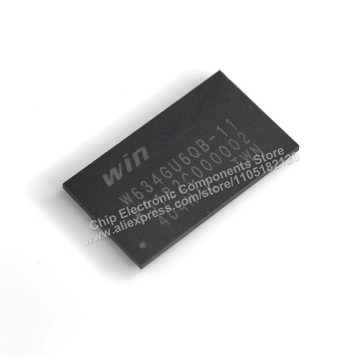Original IC W634GU6QB-11, 32 M × 8 banks × 16-bit DDR3L SDRAM chip in VFBGA-96 package