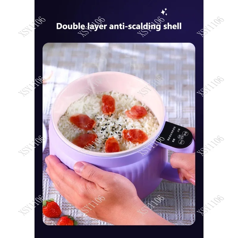Portable Intelligent Rice cooker Electric skillet Noodles boiling cup hotpot soup stewer Ceramic liner for Dormitory Travel EUUS