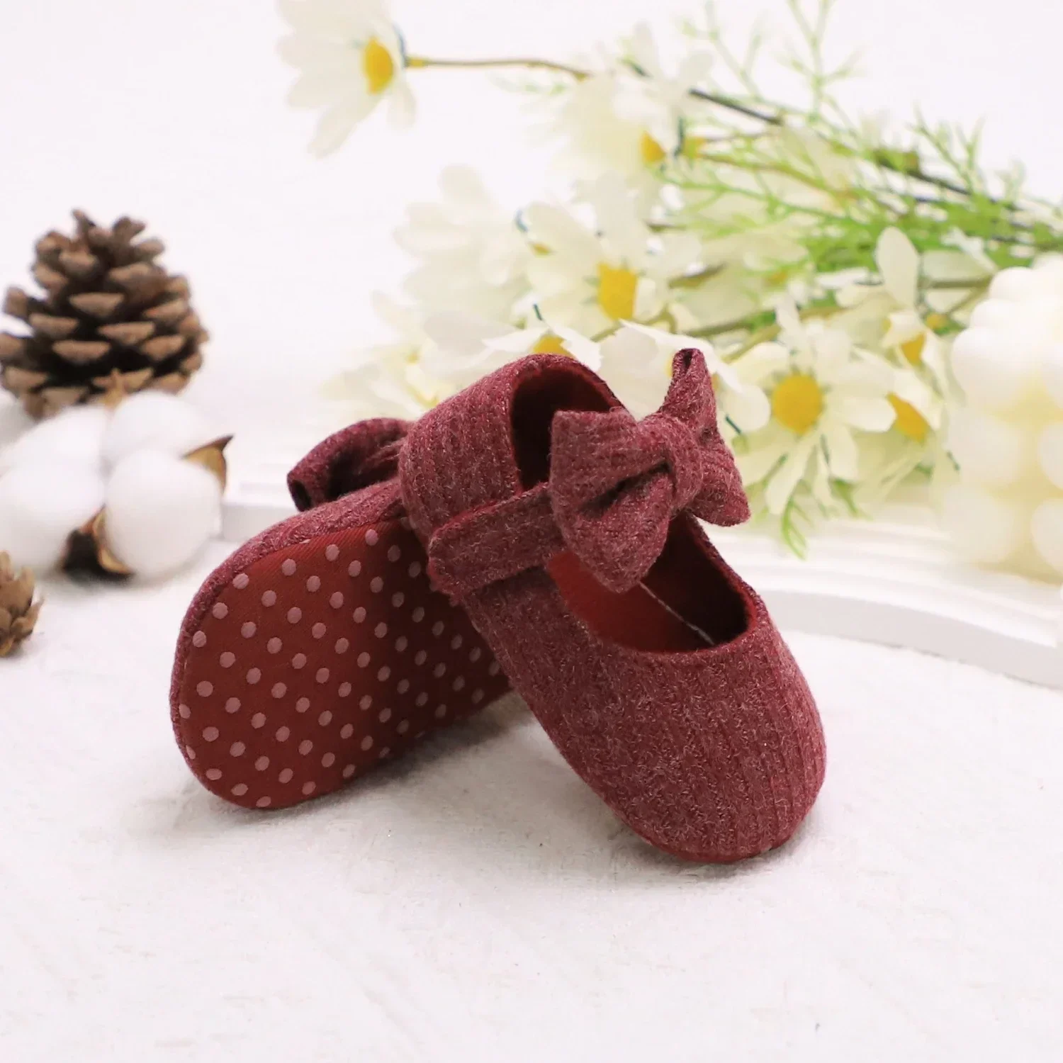 Adorable Bowknot Mary Jane Shoes For Baby Girls - Lightweight, Non-Slip & Soft Flat Sole For Indoor/Outdoor Walking All Year Rou