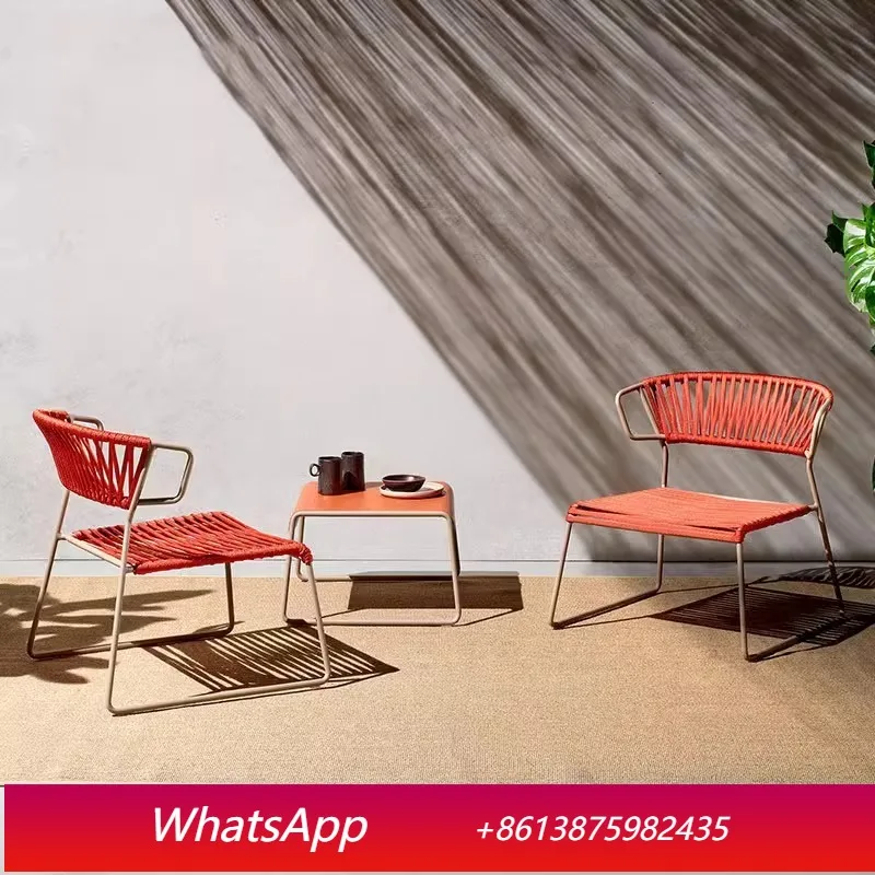 

LTT outdoor balcony sofa chair simple leisure garden courtyard coffee table combination