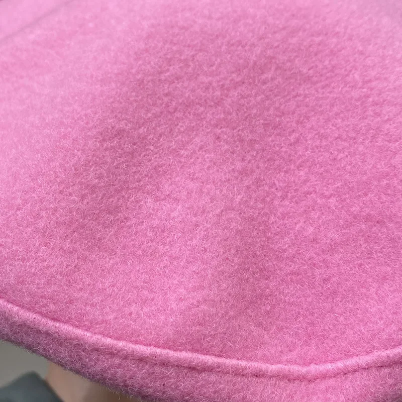 Hight Quality Sweet Wool Blend Beret Winter Spring Caps for Women Lovely Pink Painter Hat Flying Saucer Hat Sombreros De Mujer