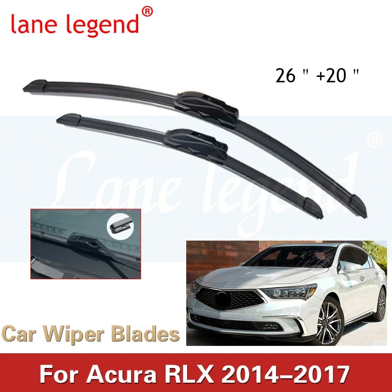 

Car Wiper Blade For Acura RLX 2014-2017 Windshield Rubber Silicon Refill Front Window Wiper 26"+20" LHD Auto Accessories