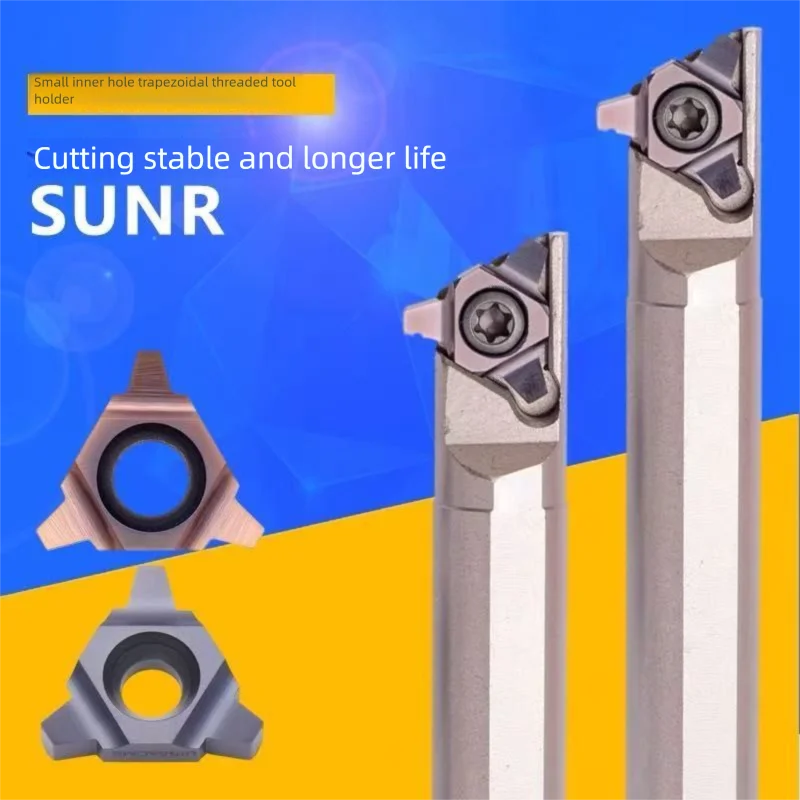 

Внутренний маленький диаметр 30 ° Трапециевидная резьбовая вставка (TR), антивибрационный держатель инструмента для нарезания резьбы с ЧПУ для T8 T10 T12