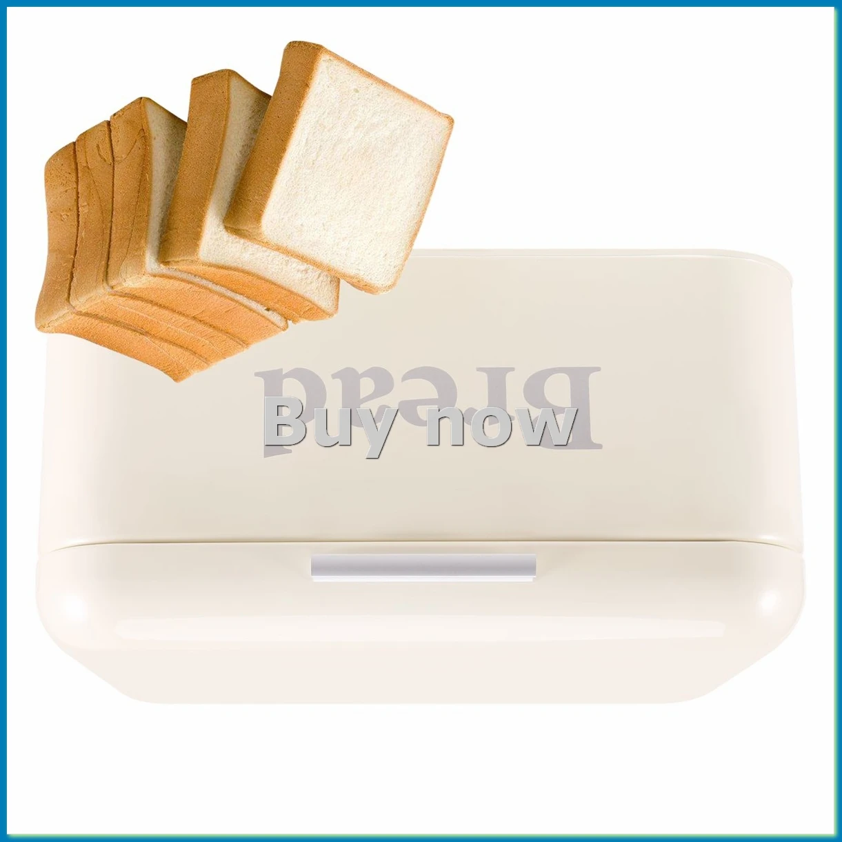 Vintage Bread Box Cupboard Iron Snack Box Desktop Finishing Dust-Proof Storage Box Storage Bin Keeper-A55K