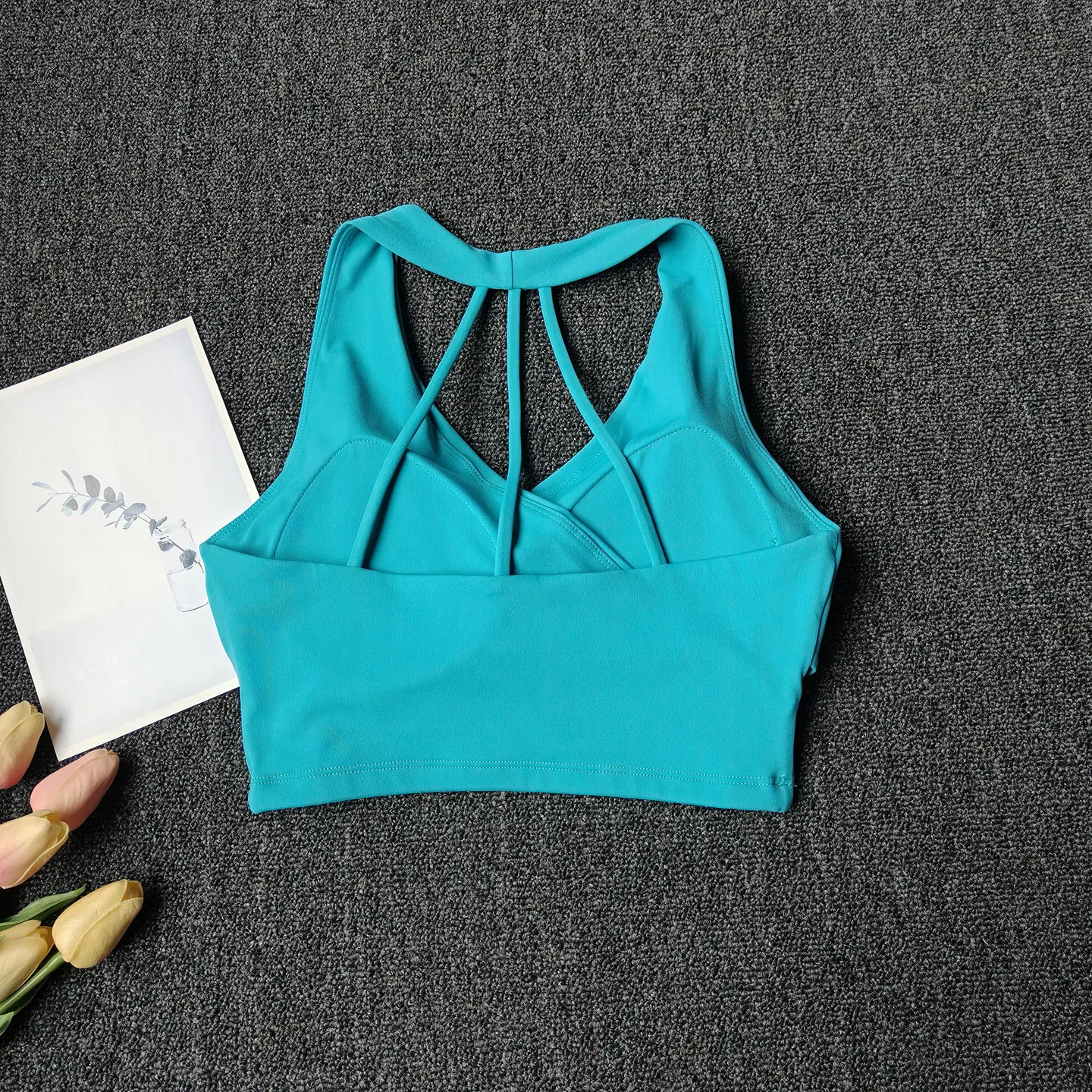 2026 All-in-One Sport-BH Stoßfest Pilates Trainings-BH Yoga Fitness Lauf-Oberteil Sexy Schöner Rücken Fitness Yoga Weste Top – Detail 6