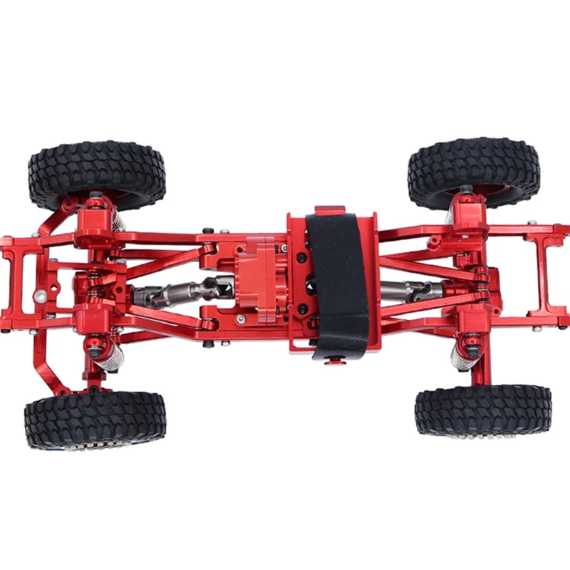 طقم هيكل بإطار معدني مجمع لملحقات أجزاء ترقية السيارة الزاحفة TRX4M TRX4-M Bronco 1/18 RC، أحمر