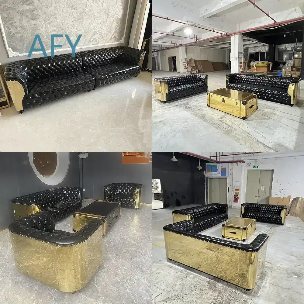 Aluminum Sofa for Villa Living Room for Club Hotel Lobby Modern Minimalist Outdoor Indoor Lounge Seating Furniture