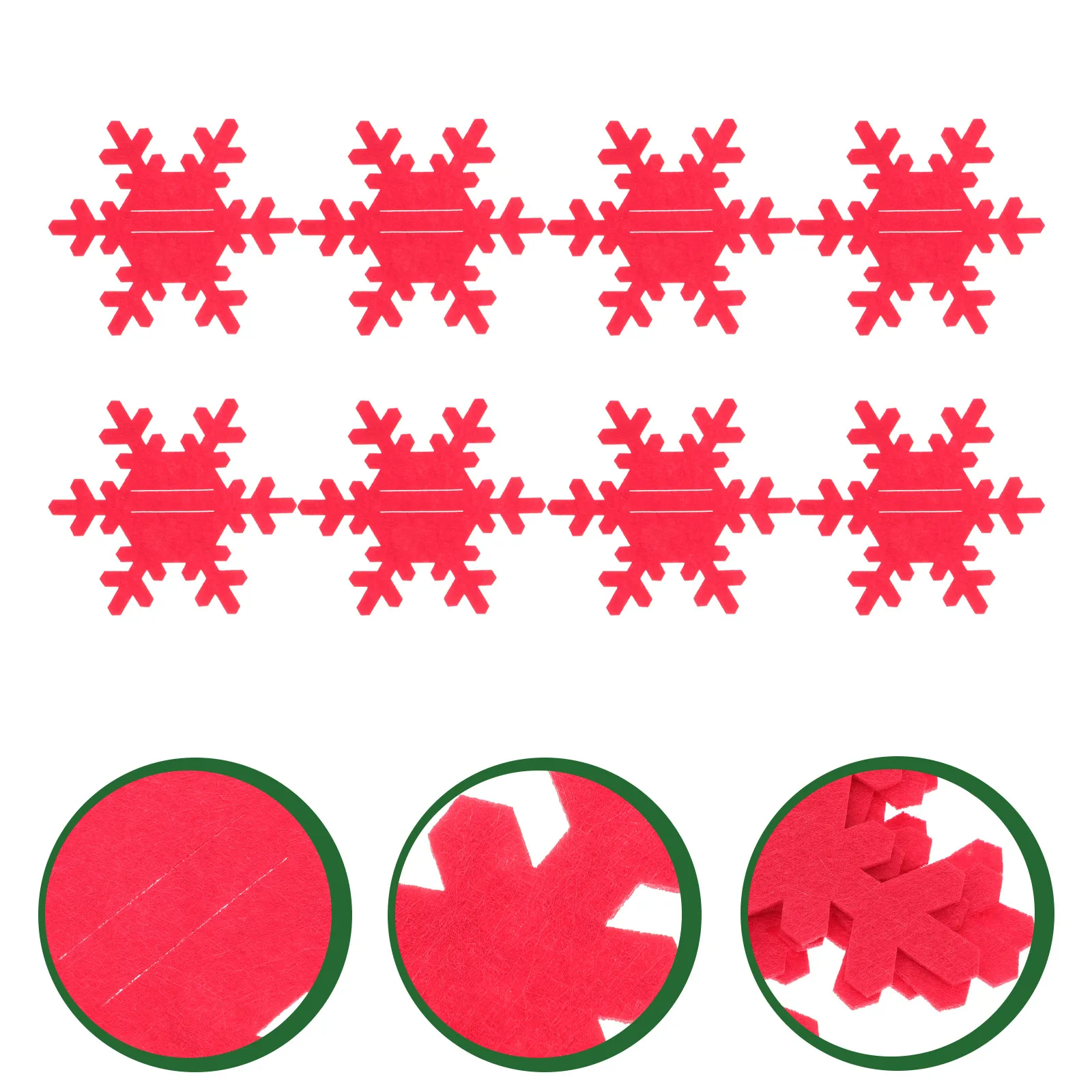

8 Pcs Snowflake Cutlery Set Xmas Tableware Covers Adorable Bag Portable Bags Non-woven Fabric Pouch for