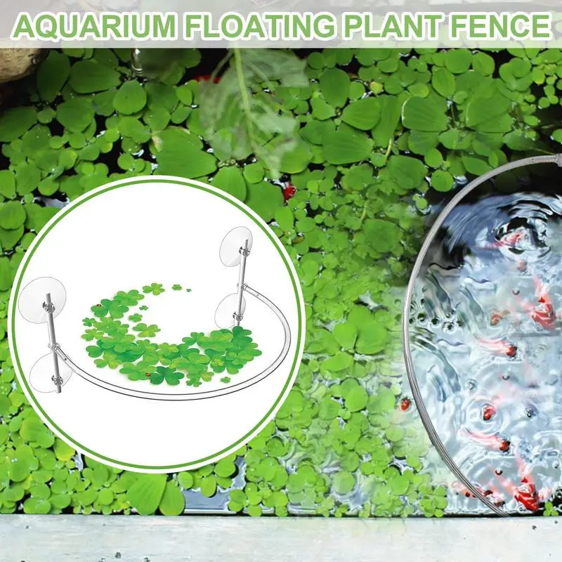 

Aquarium Fish Tank Accessories Fish Feeding Ring Separates & Protects Floating Plants Enhances Water Clarity Feeding Ring