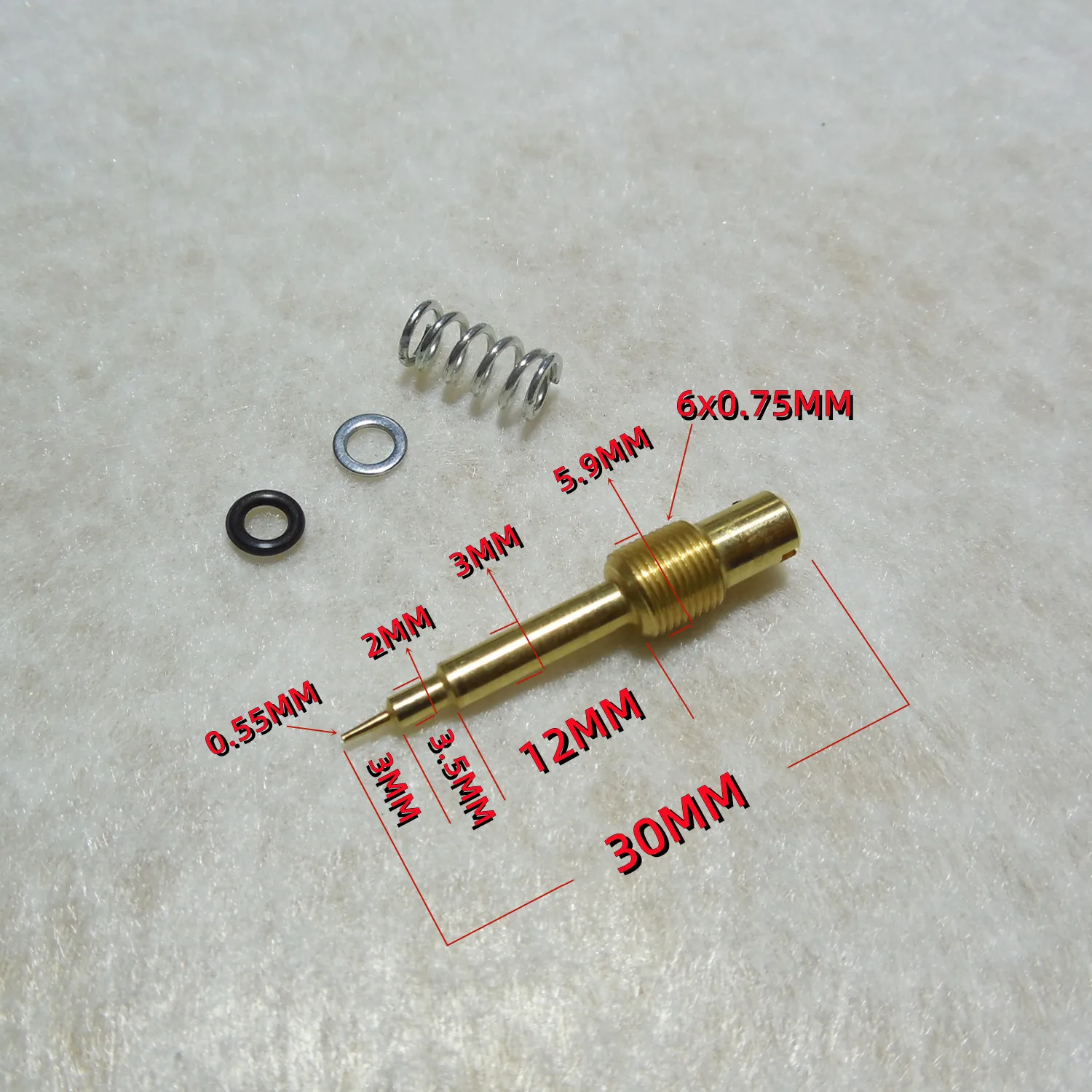 For Piaggio ZIP 100/FLY 100 scooter Keihin KT CVK20 with accelerator pump carburetor repair kit 4MM Threaded main jets