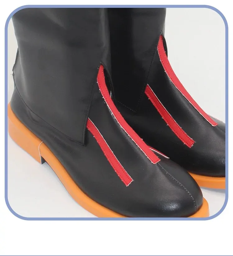 M16A1 Cosplay Shoes Game Frontline Cosplay Big Size PU Leather Shoes Halloween Party Black Boots Custom Made view 5
