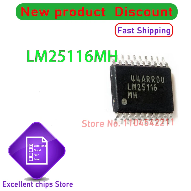 1~10pcs/lot LM25116MH LM25116 25116 SOP20 100% Brand New Original