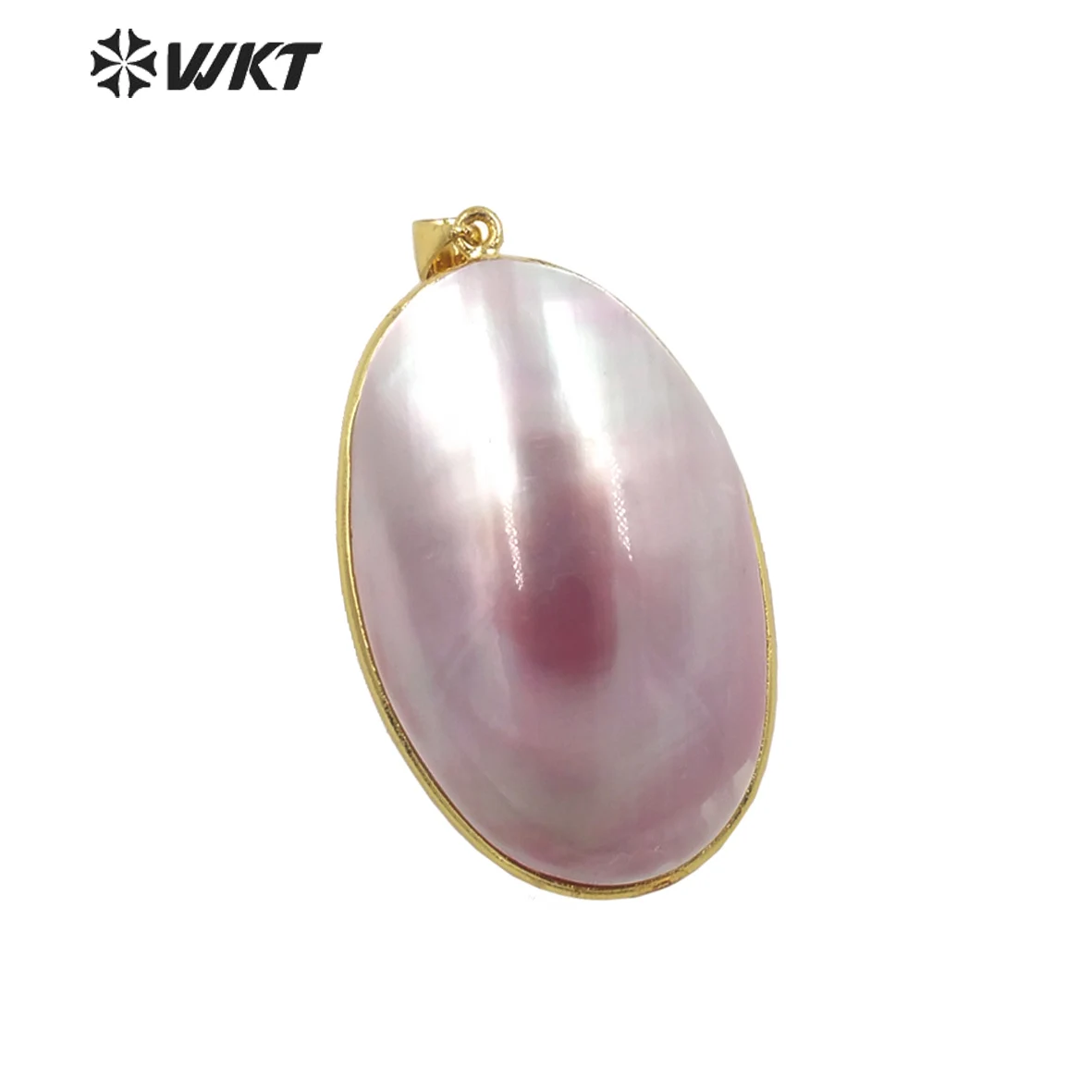 WT-JP338 WKT 2022 Exquisite mabe shell high-quality oval pendant wedding A noble gift women dance party gift beautiful INS