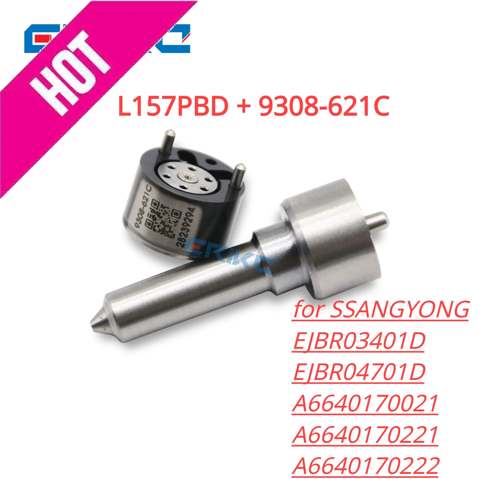 

9308-621C Valve L157PBD Injector Nozzle Repair Kits 7135-650 for EJBR04701D EJBR03401D A6640170222 A6640170021 SSANGYONG