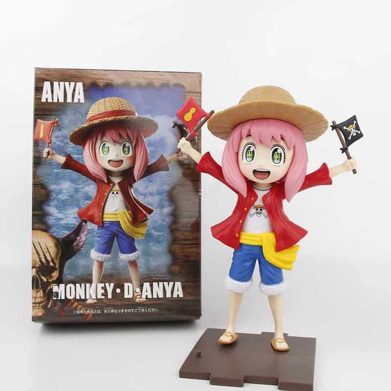 

High Quality SPY×FAMILY Anya Forger as One Piece Luffy Pvc Figure Model Toys