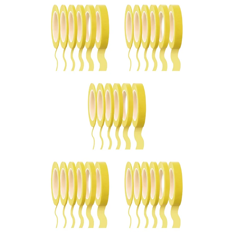 

ABRU-30 Rolls Fine Line Tape 1/16,7/10,1/8,1/4,1/2,3/4 Inch X 55Yard, Fineline Masking Tape, Painters Automotive Masking Tape