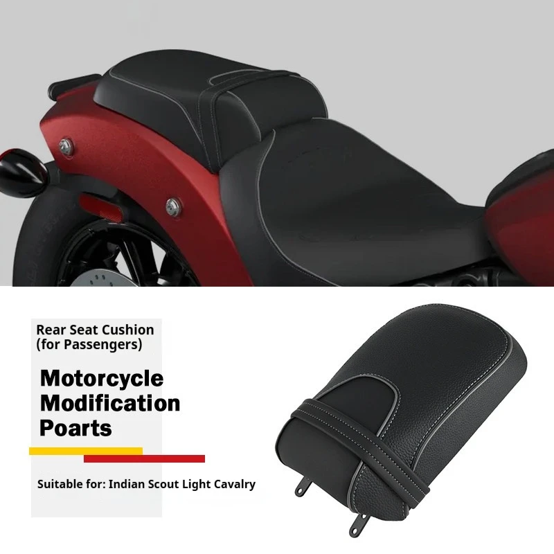 For Indian Scout Bobber 2025-2026 Thickened Passenger Seat SaddleGel Comfort Step-Up No-Drill Accesorios Moto