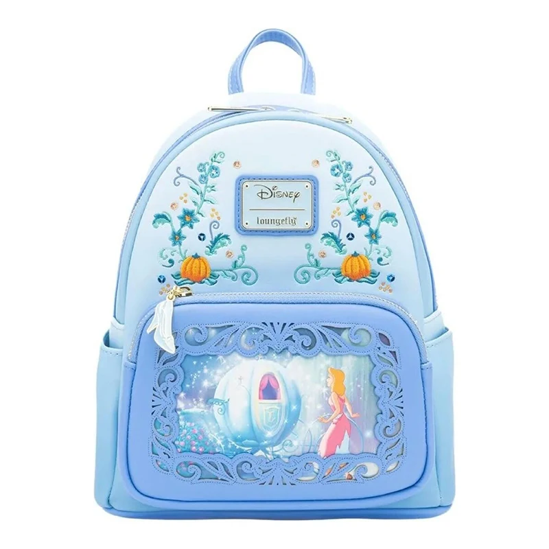 

Disney Loungefly Aschenputtel Cinderella Princess Dreams Series Pu Material Casual Backpack Surprise Birthday Gifts For Girls