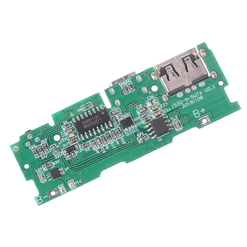 Micro/Type-C Power Bank Charger Module Charging Circuit Board 3.7V To 5V 2A/1A Step Up Boost Power Module For Mobile Power Bank