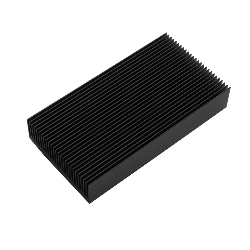 Dissipador de calor de refrigeração de aleta radiante de alumínio prateado durável 80x27x150mm para chip de radiador elétrico de transistor de potência led